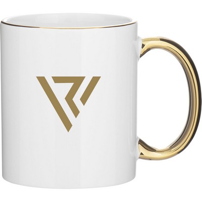 11 oz C-Handle - Metallic (White Gold)