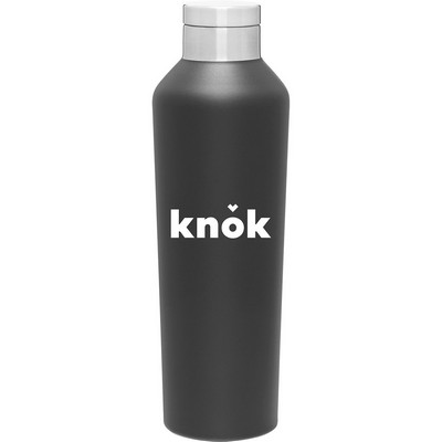 20.9 oz h2go Manhattan Water Bottle (Matte Black)
