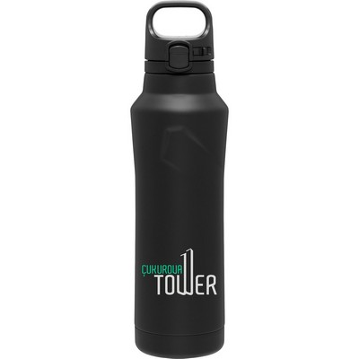 20.9 oz h2go Houston Water Bottle (Matte Black)