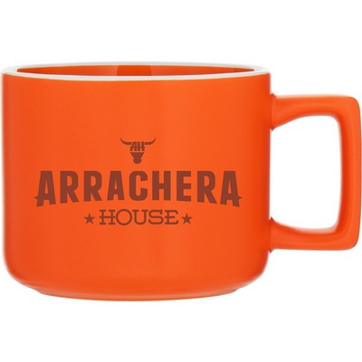 12 oz Helio Ceramic Mug (Matte Orange)