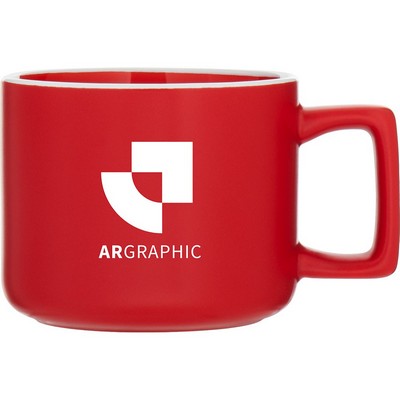 12 oz Helio Ceramic Mug (Matte Red)