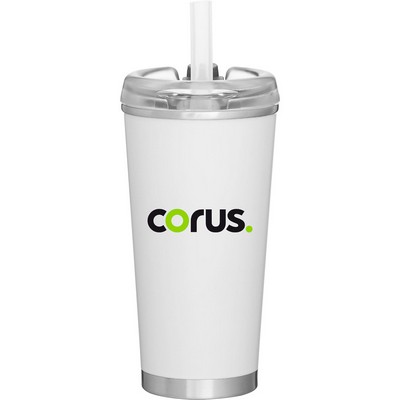 16.9 oz Brooklyn Travel Tumbler (Matte White)
