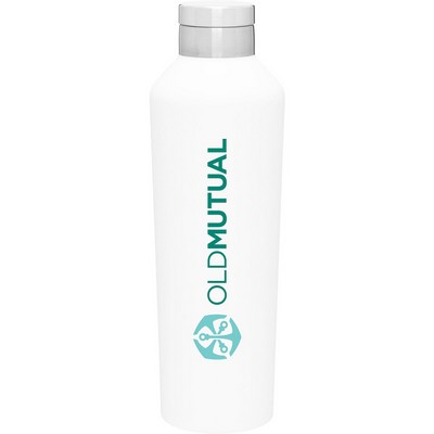20.9 oz h2go Manhattan Water Bottle (Matte White)