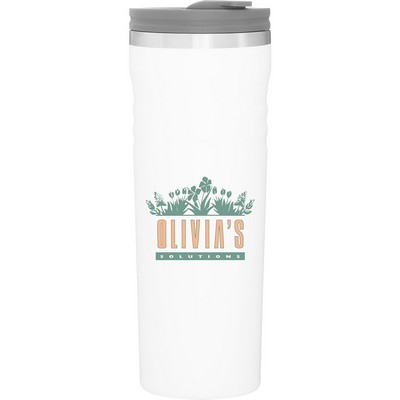 16.9 oz Meridian Travel Tumbler (Matte White)