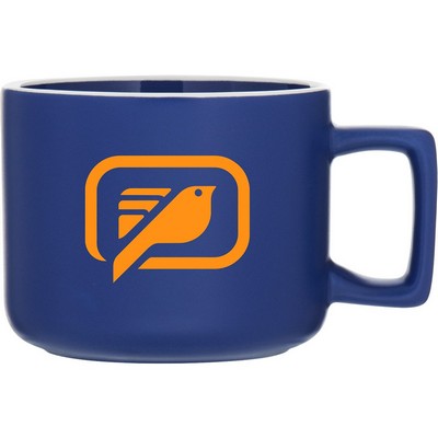 12 oz Helio Ceramic Mug (Matte Royal Blue)
