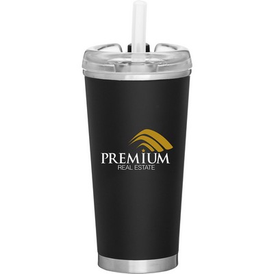 16.9 oz Brooklyn Travel Tumbler (Matte Black)
